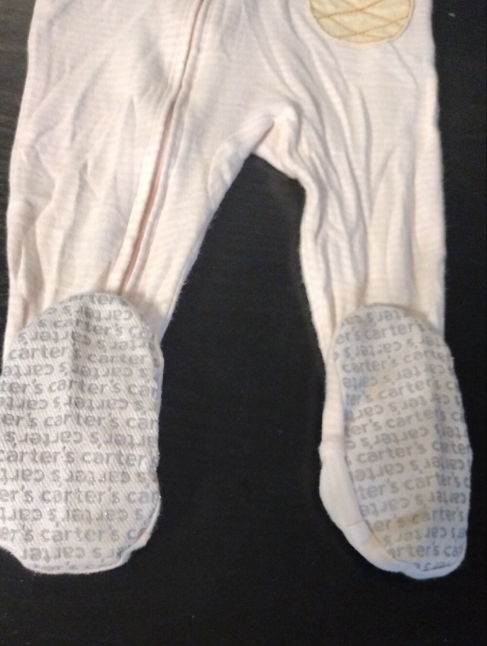 Carter's Light Pink Pineapple Footed One-Piece - Picture 6 of 8